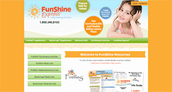 Desktop Screenshot of funshineextras.com
