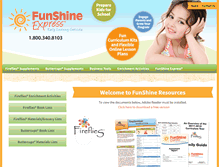 Tablet Screenshot of funshineextras.com